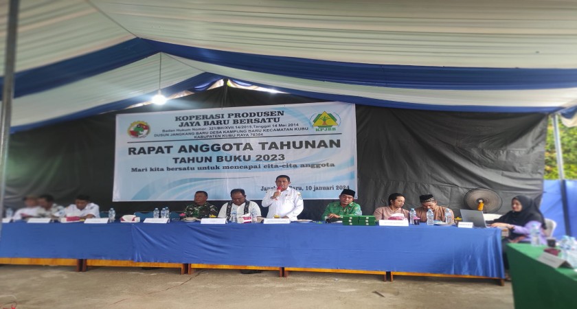 RAT Koperasi Produsen Jaya Baru Bersatu Kecamatan Kubu