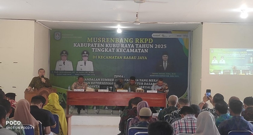 Musrenbang RKPD Kabupaten Kubu Raya Tahun 2025 di Kec. Rasau Jaya