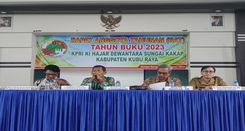 RAT Koperasi KPRI Ki Hajar Dewantara Tahun Buku 2023 di Kecamatan Sungai Kakap