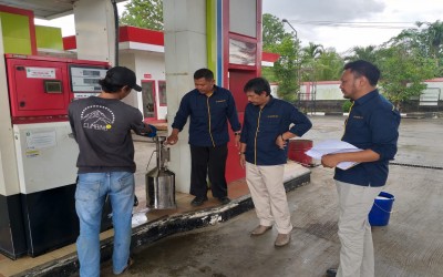 Kegiatan Tera/Tera Ulang di SPBU Sungai Raya