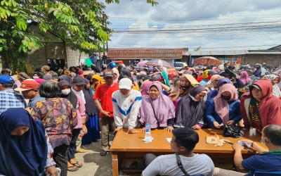 Kegiatan Pasar Murah dalam rangka pengendalian inflasi di Kabupaten Kubu Raya